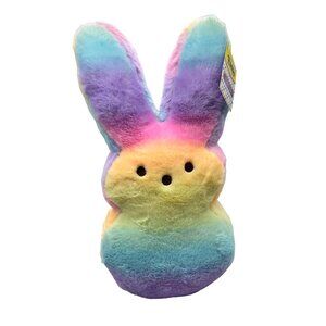 Peeps Easter Bunny Rainbow Plush 17” New w/ Tags Just Born Animal Adventure